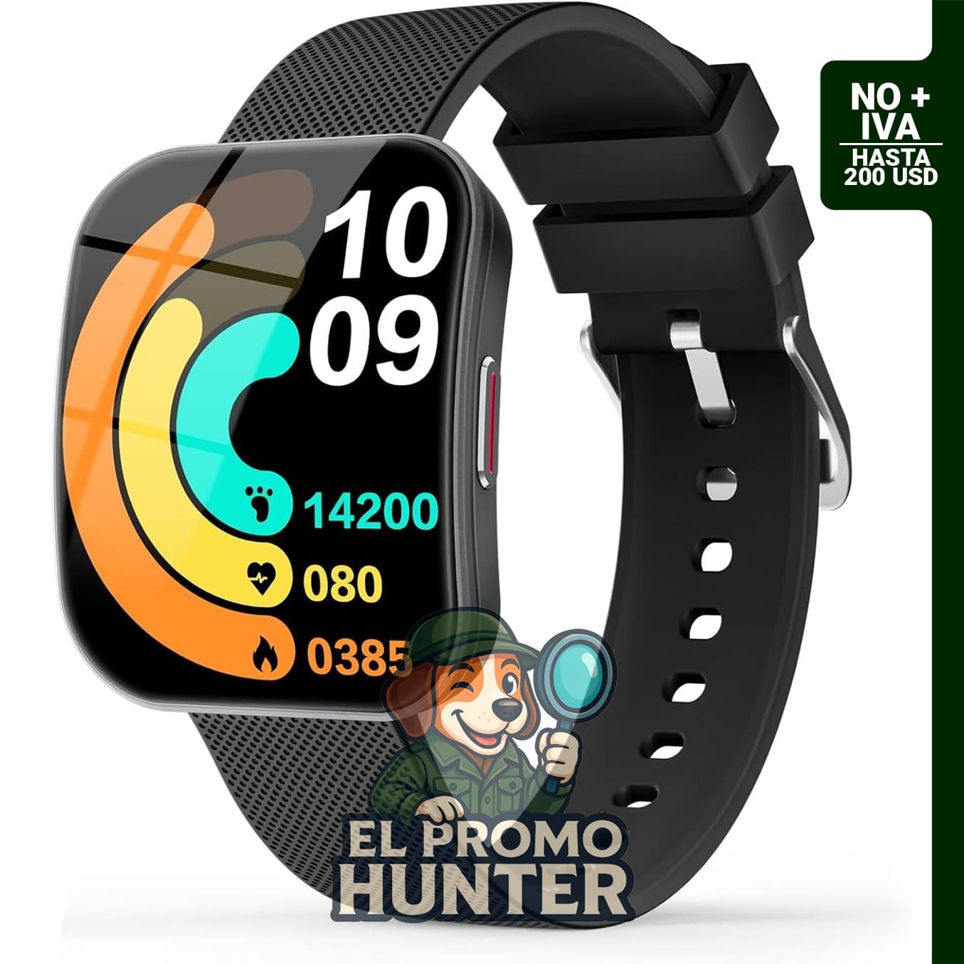 MFVLP Reloj inteligente con pantalla HD AMOLED de 1.85" (4.6 cm), rastreador de actividad física y monitor de frecuencia cardíaca.