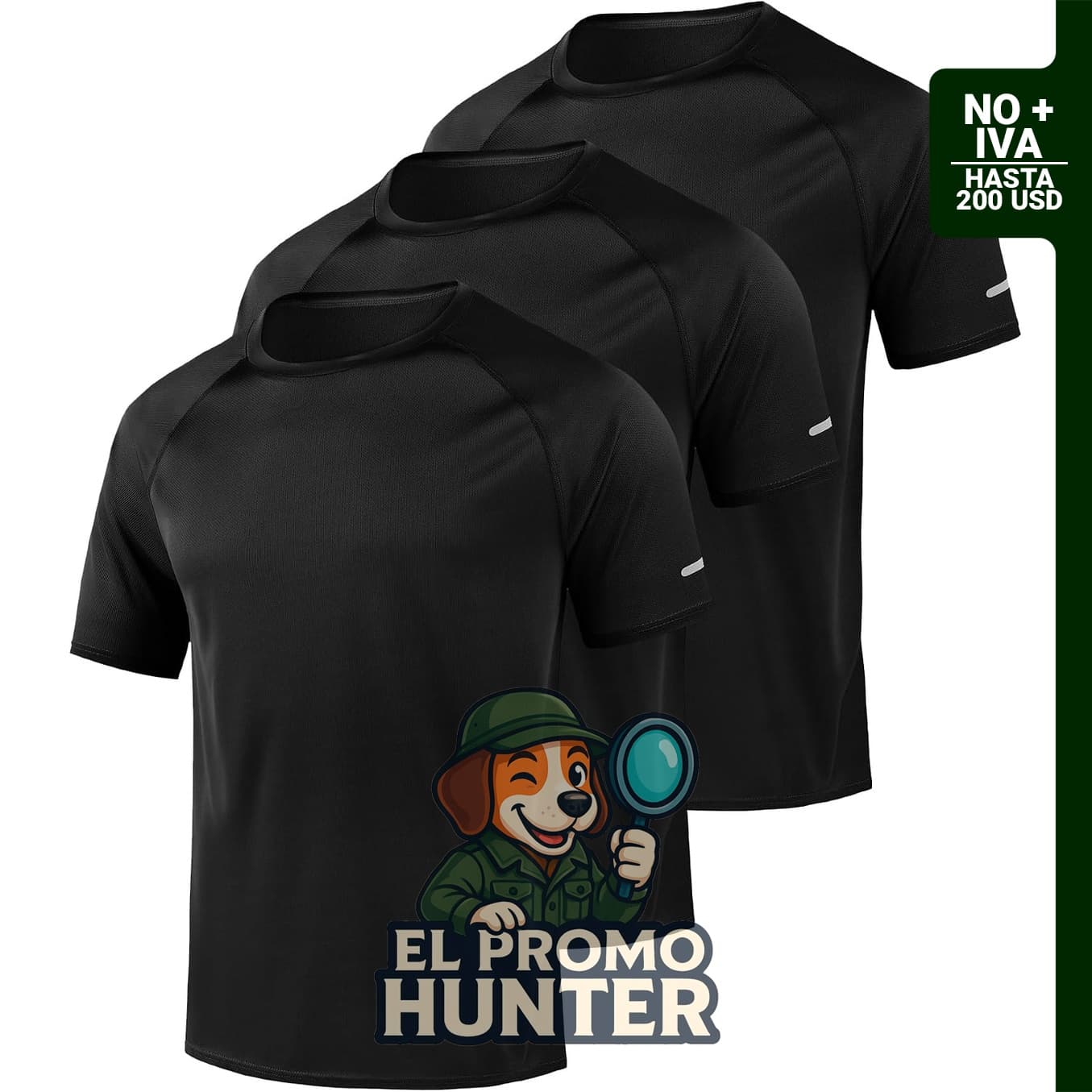 Little Beauty paquete de 3 camisetas de entrenamiento para hombre, de secado rápido y absorción de humedad.