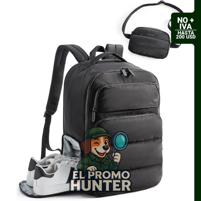 BAGSMART Mochila de Viaje de 35L para mujeres, compatible con laptops de hasta 17.3" (43.2 cm).