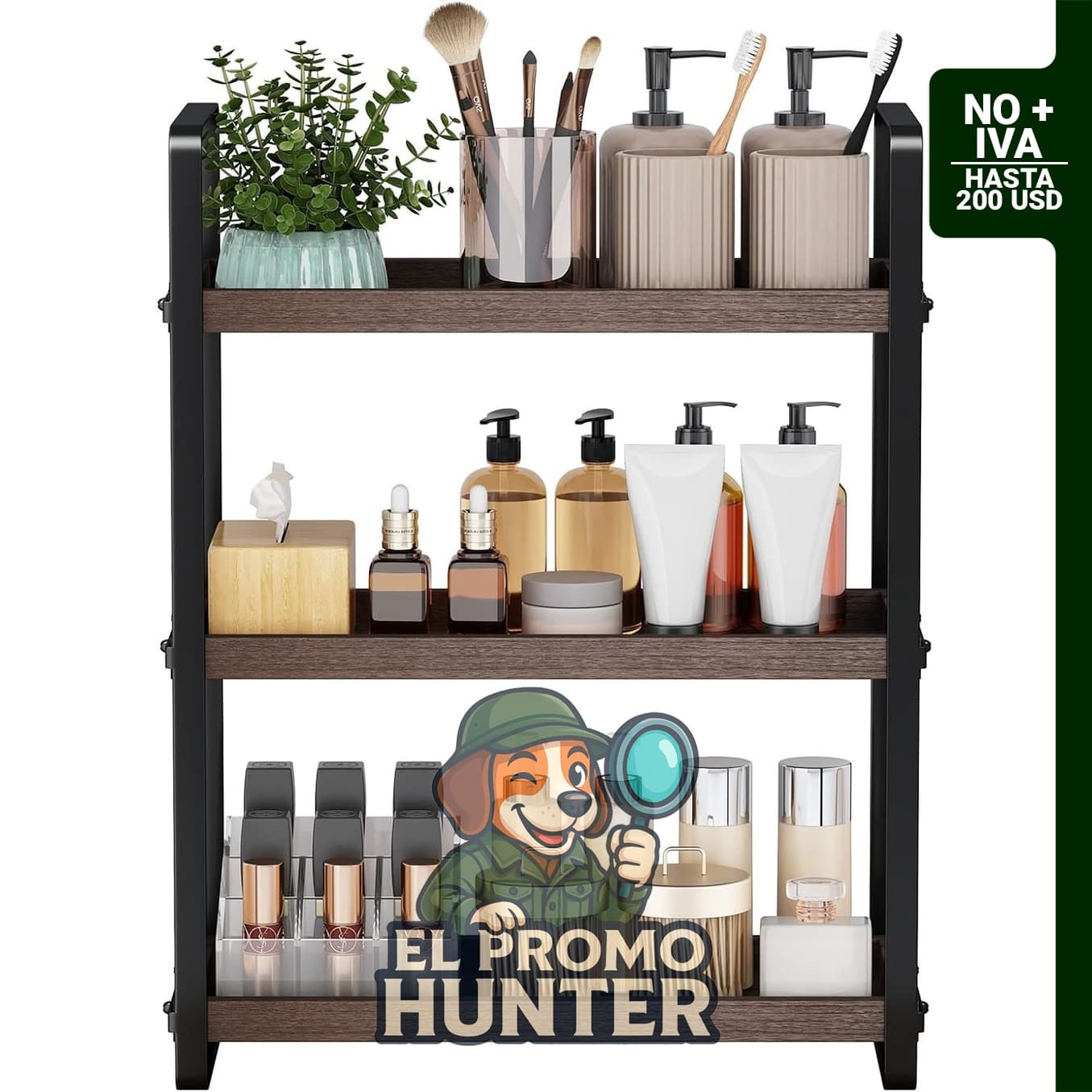 HNRLOY Organizador de Mostrador de Baño, estante para almacenamiento en encimera.
