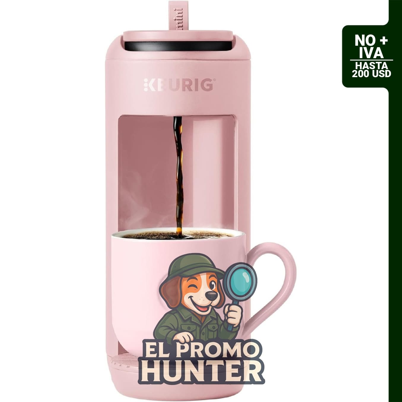 Keurig K-Mini Mate - Cafetera de cápsulas K-Cup, capacidad de 355 ml, diseño compacto para espacios pequeños.