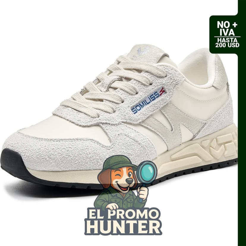 somiliss Tenis de moda para mujer, parte superior de tela de gamuza antideslizante, con cordones.