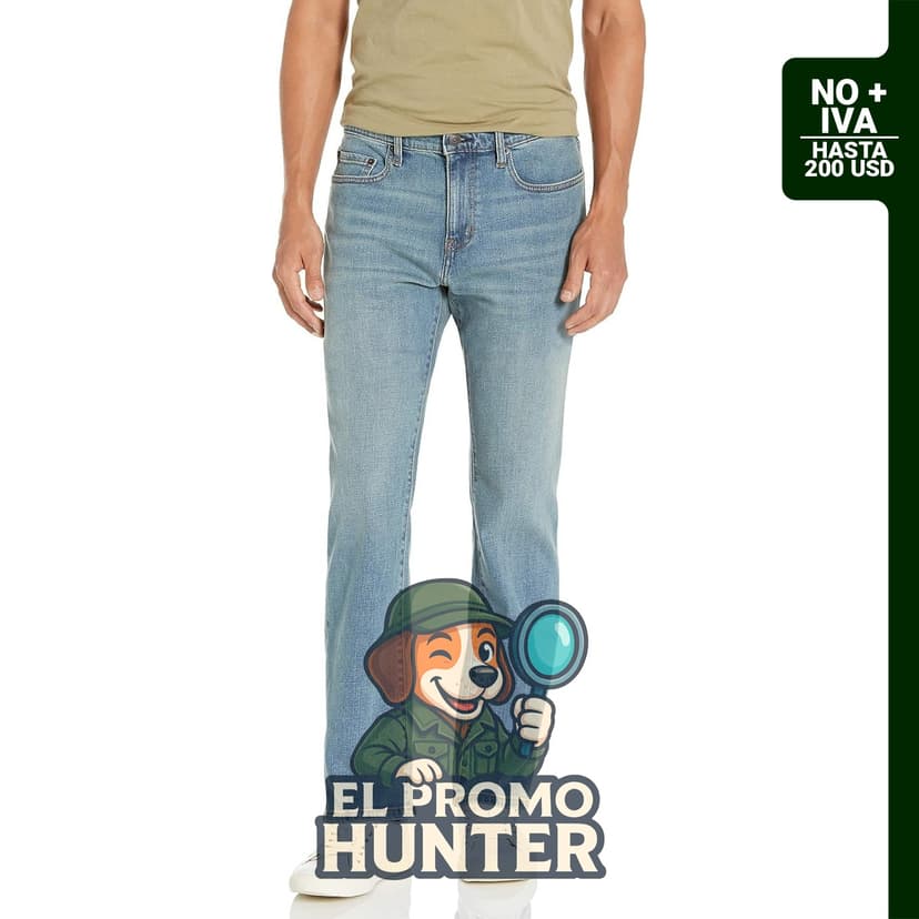 Amazon Essentials Jeans para hombre, corte recto y estilo bota.