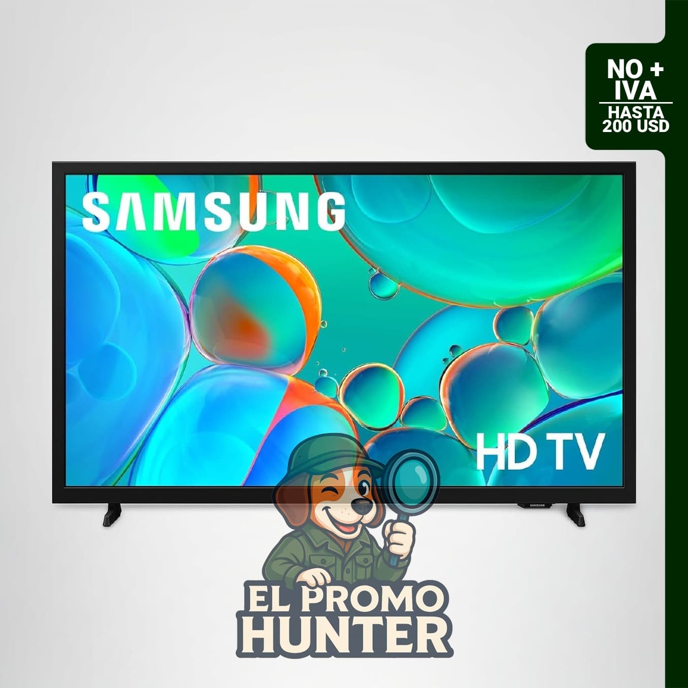 Samsung Smart TV Class HD H5000F de 32" (81 cm) modelo 2025, HDR, seguimiento de objetos, Sound Lite, Knox Security, One UI Tizen.