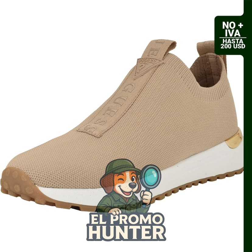 Guess Farroo tenis para mujer, color Claro Natural.