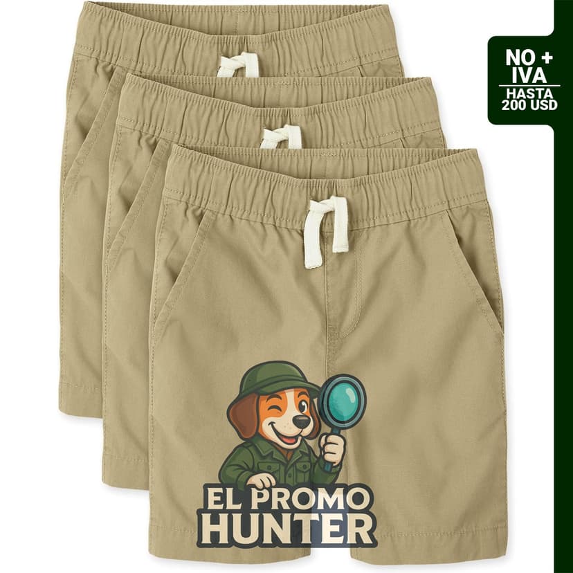The Children's Place Pantalones cortos deportivos con cordón para niños.