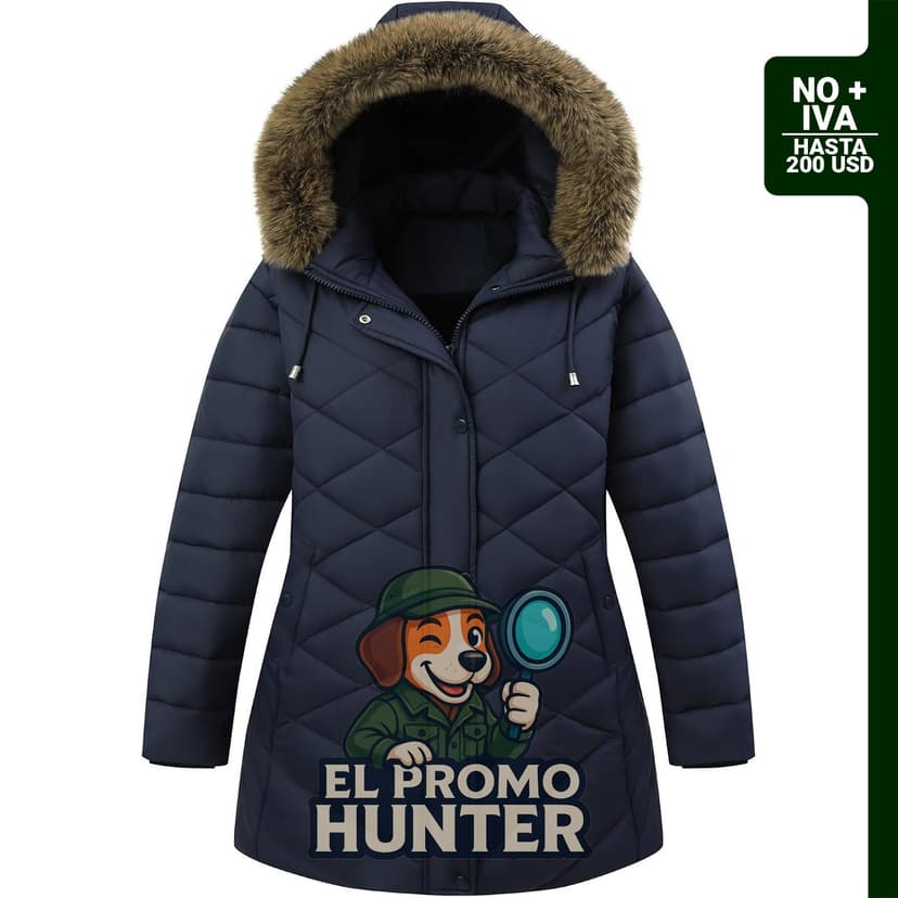 Abrigo de plumón para mujer talla plus, parka acolchada, impermeable y resistente al viento.