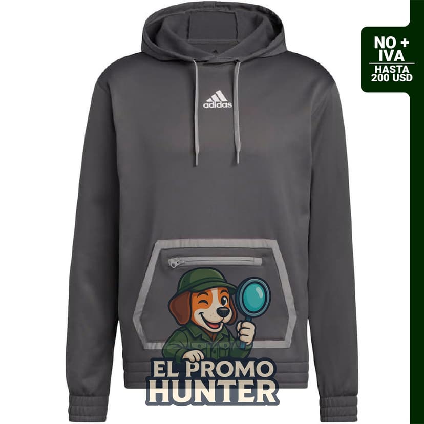 Sudadera adidas Team Issue para hombre, color azul.