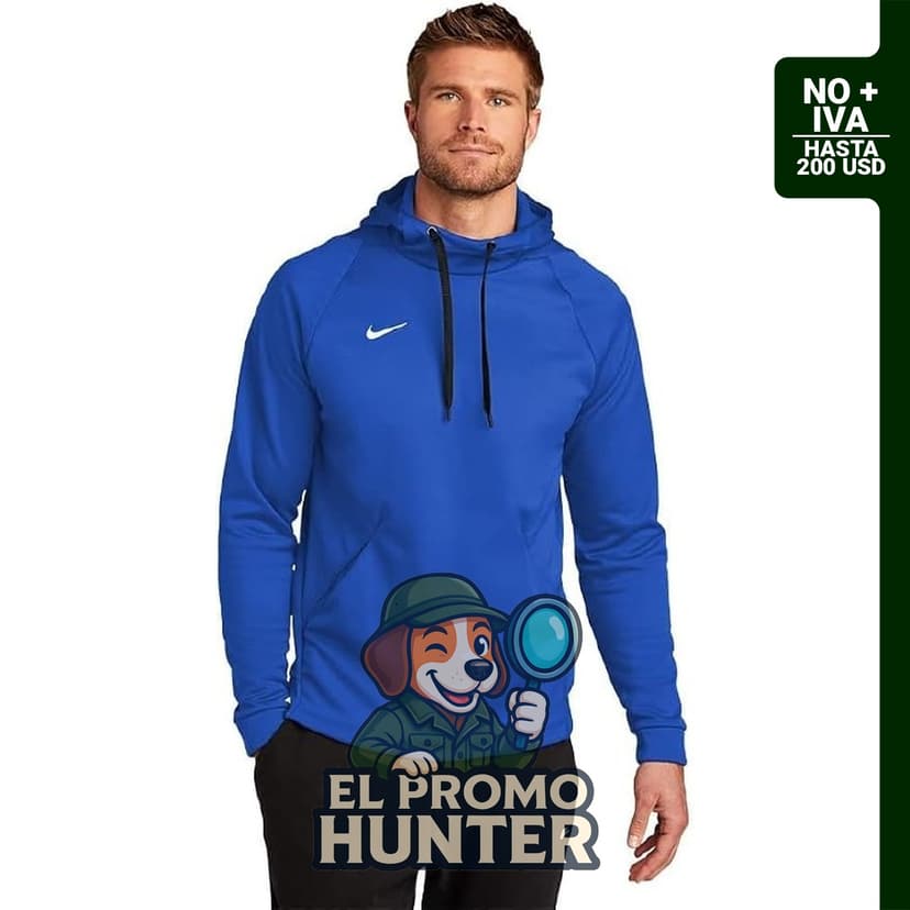 Nike Therma sudadera con capucha para hombre, diseñada para brindar calidez y comodidad.