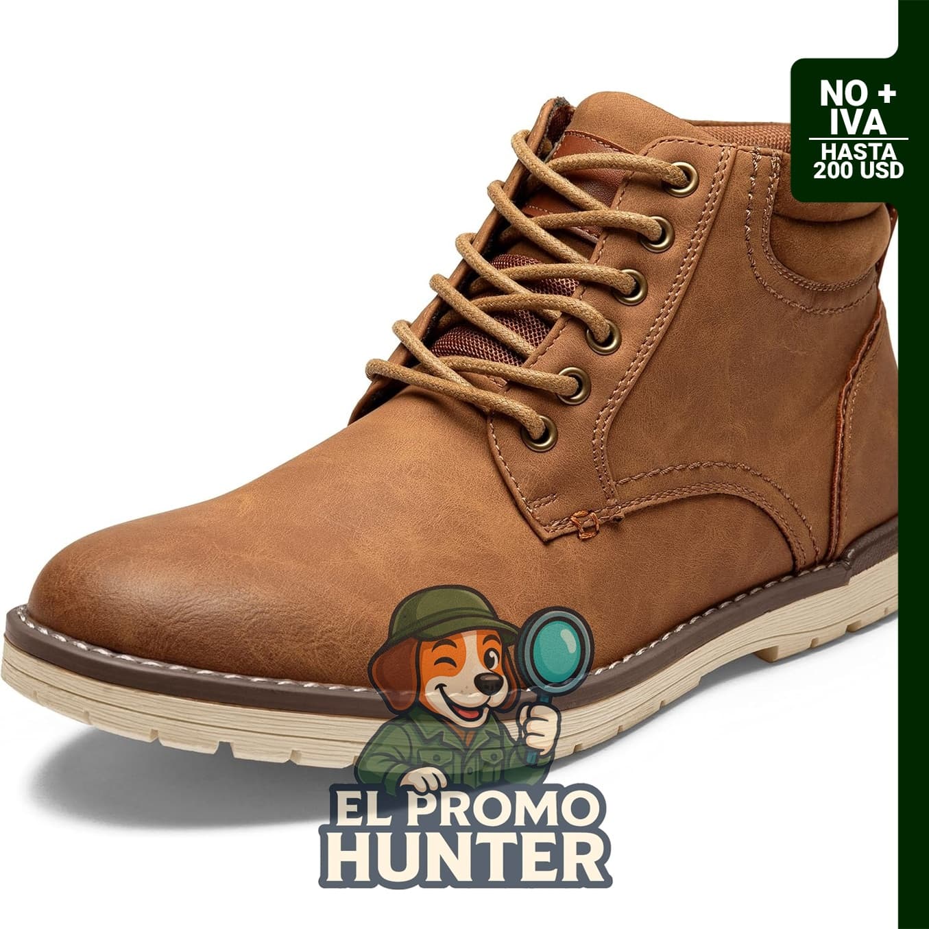Vostey Botas de senderismo para hombre, botas casuales para hombre