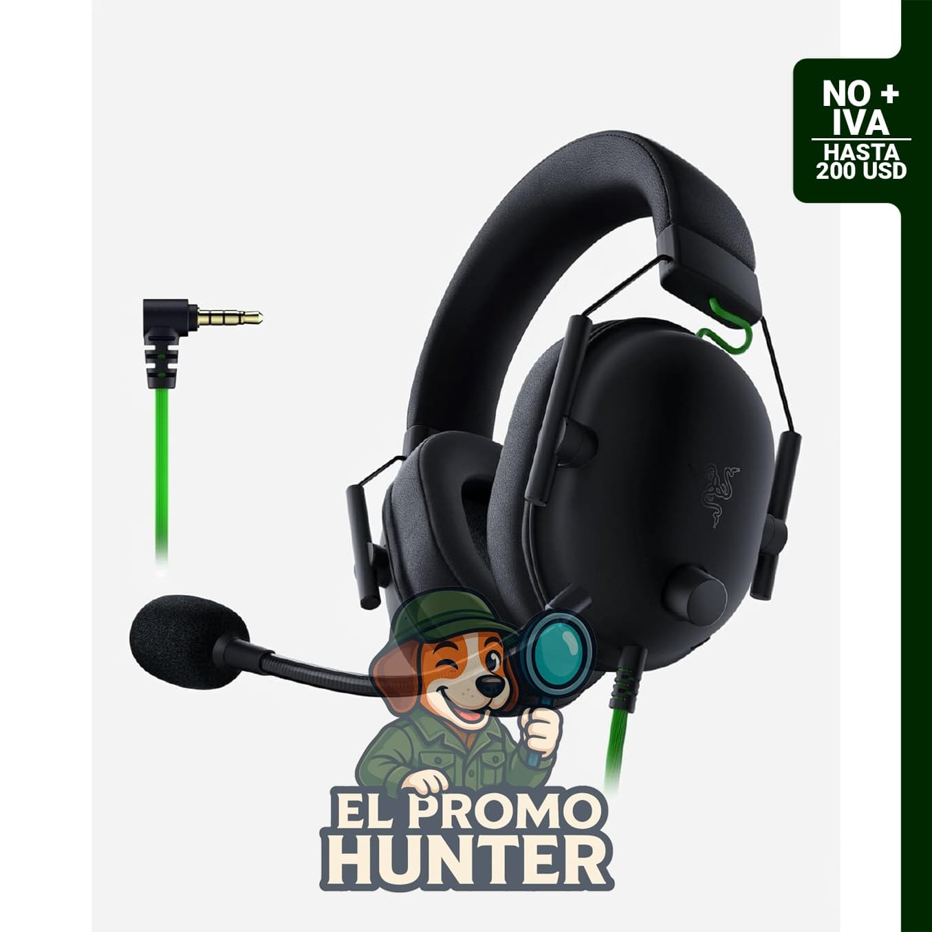Razer BlackShark V2 X, auriculares para juegos con sonido envolvente THX 7.1, controladores de 50 mm y almohadilla de espuma con memoria.