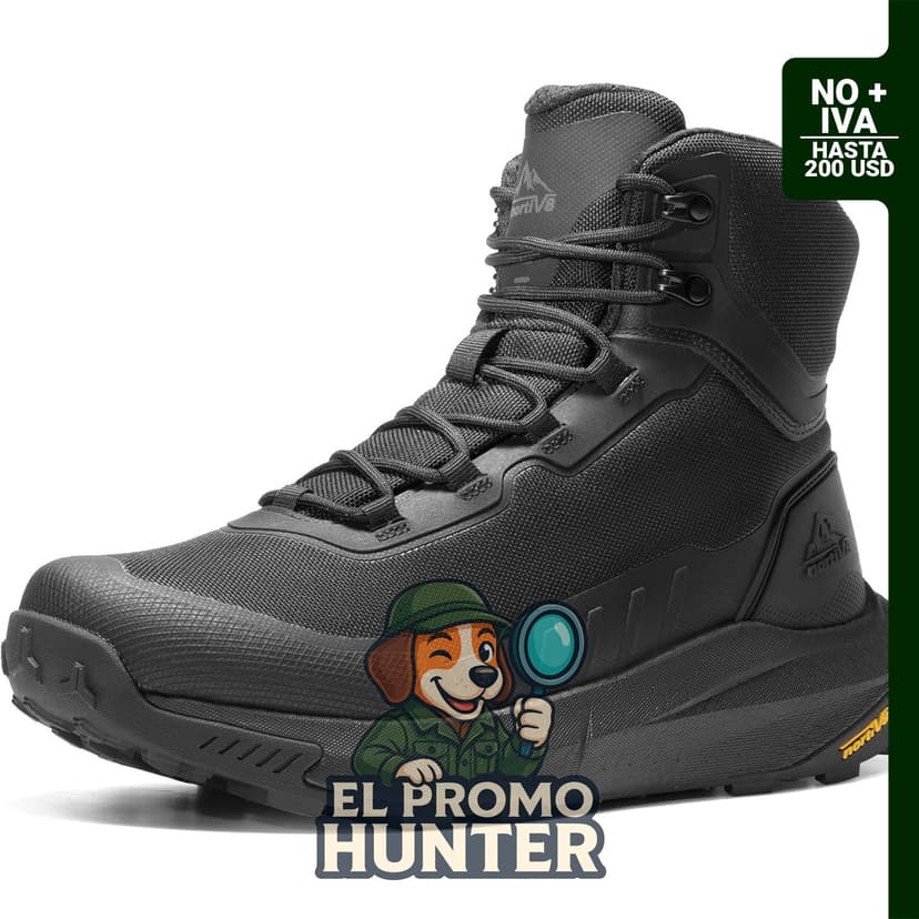 NORTIV 8 Botas de senderismo tácticas ligeras para hombre