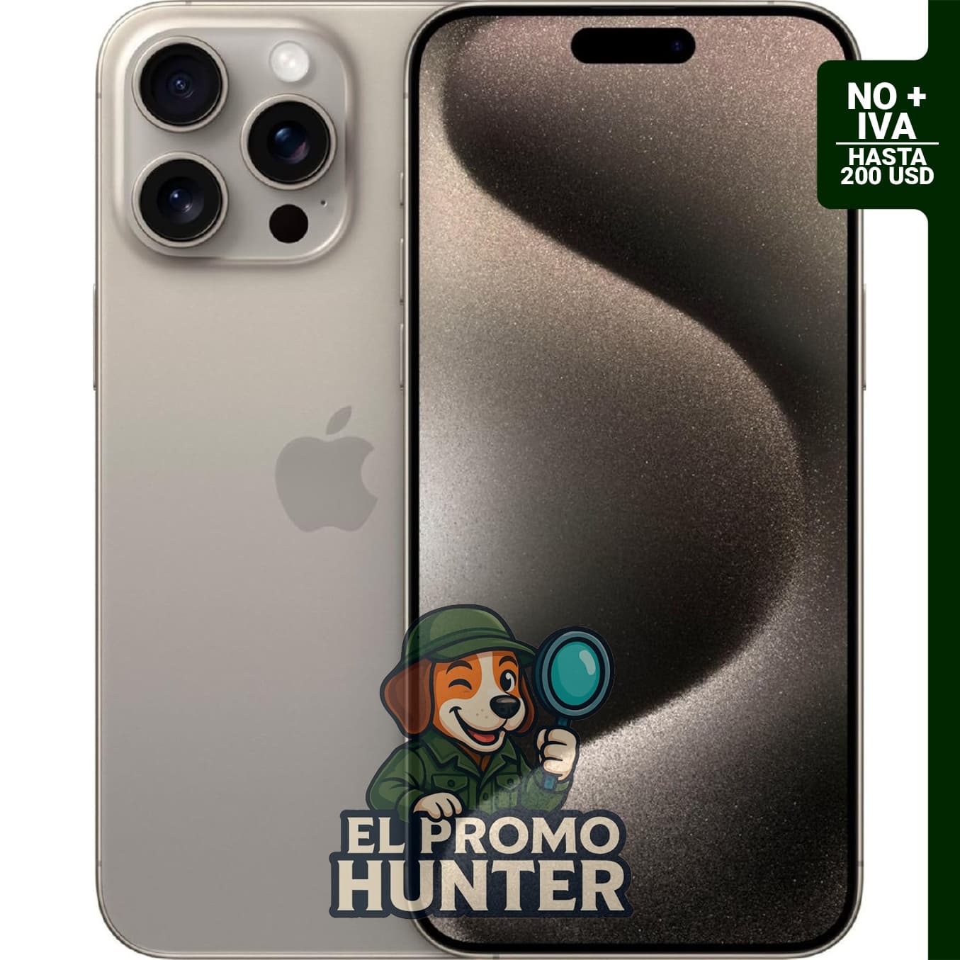 Apple iPhone 15 Pro Max, 1 TB, titanio natural, desbloqueado