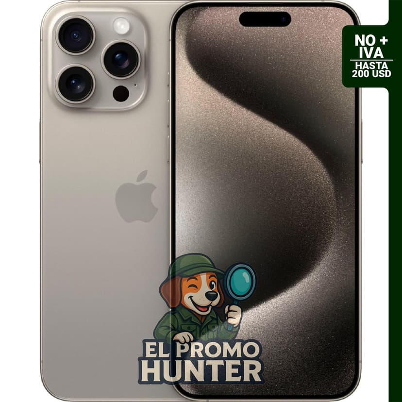 Apple iPhone 15 Pro Max, 1 TB, titanio natural, desbloqueado