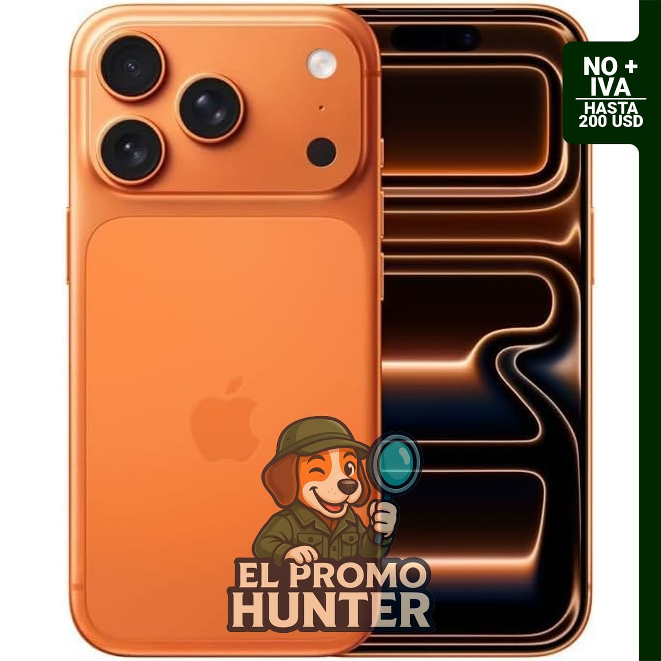 Apple iPhone 17 Pro, 256 GB, eSIM, desbloqueado, color naranja cósmico.