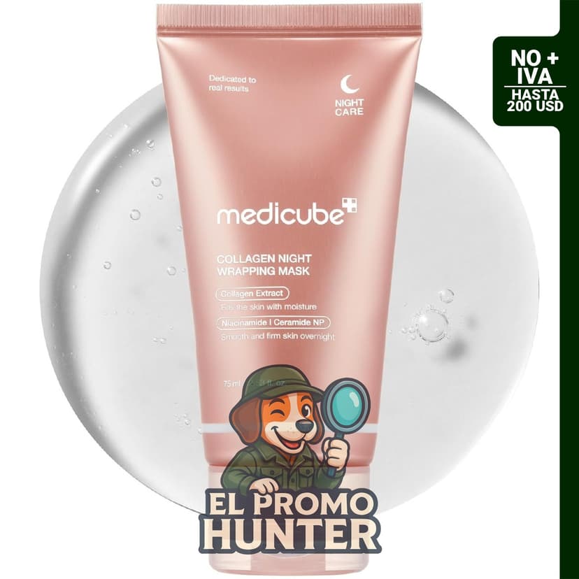medicube Mascarilla Colágeno Peel-Off 75 ml con Ceramidas, diseñada para el cuidado facial.