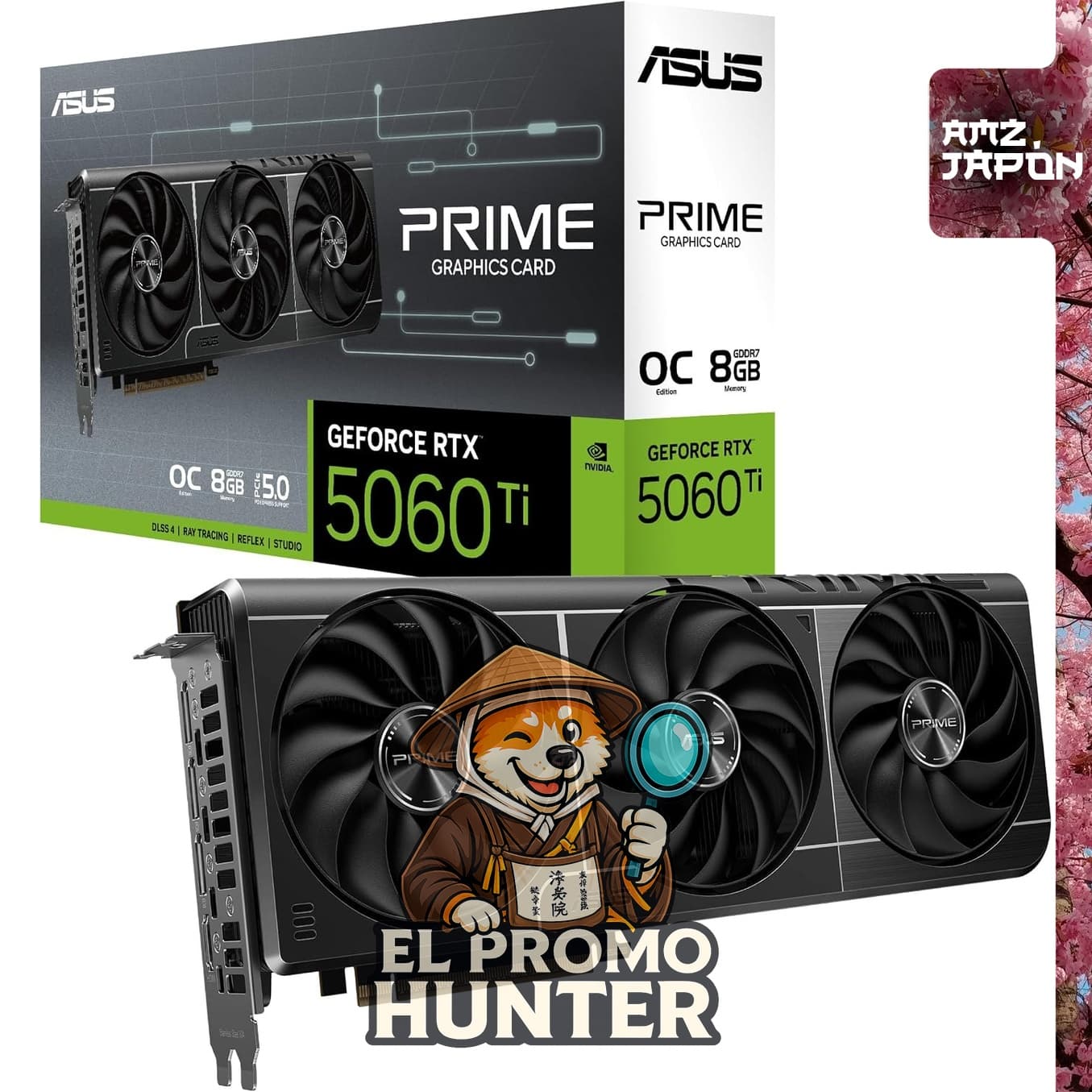 Tarjeta Gráfica ASUS NVIDIA GeForce RTX 5060 Ti PCI Express 5.0 GDDR7 OC Edition