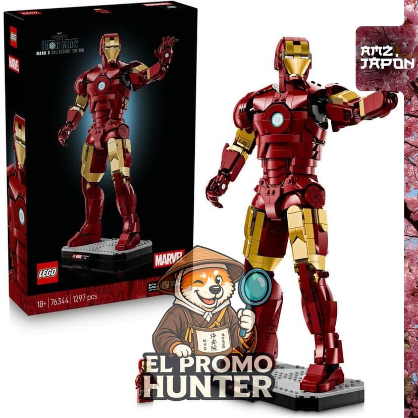 LEGO Marvel Iron Man Mark 3 Collector's Edition 76344, set de construcción de juguete.