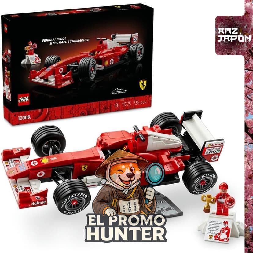 Lego Icon Ferrari F2004 & Michael Schumacher 11375, set de construcción de juguetes.