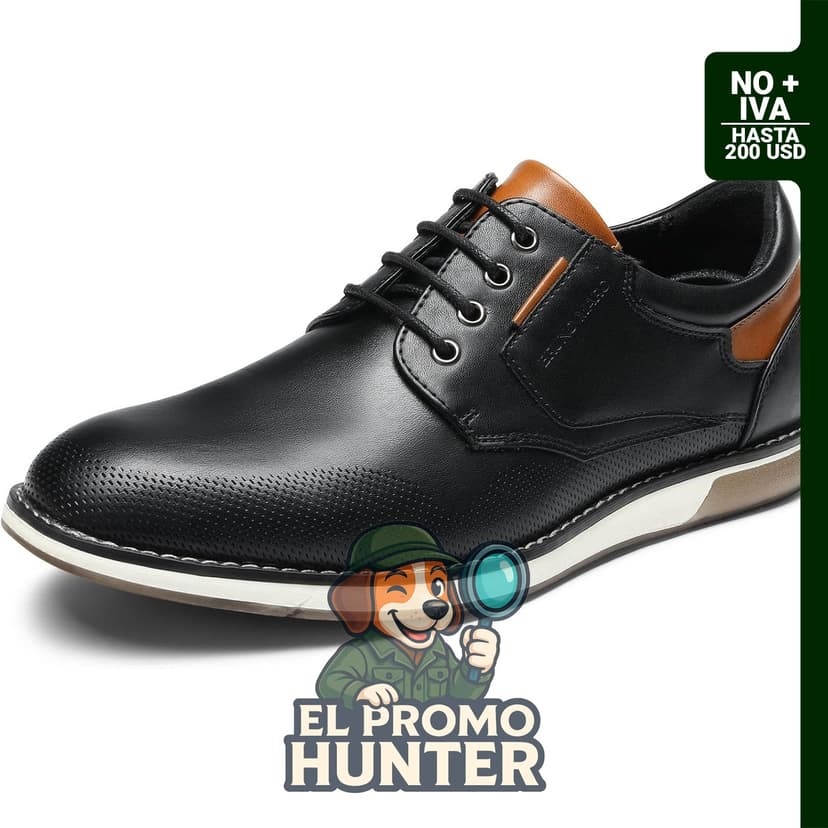 Bruno Marc Zapatillas Oxford Casual Derby para hombre, diseño clásico y versátil.