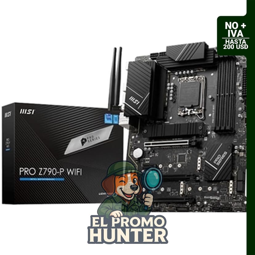 MSI PRO Z790-P WiFi ProSeries Placa Madre, compatible con procesadores Intel de 12ª/13ª/14ª generación, LGA 1700.