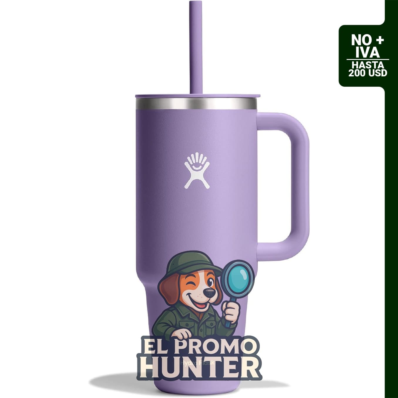 Hydro Flask Vaso de Viaje de Acero Inoxidable Aislado de 40 Oz
