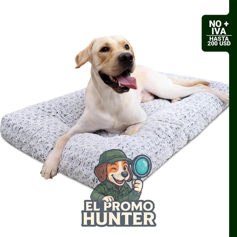 KSIIA Cama lavable para perro, 89 x 58 cm, antideslizante, para razas grandes, medianas y pequeñas.