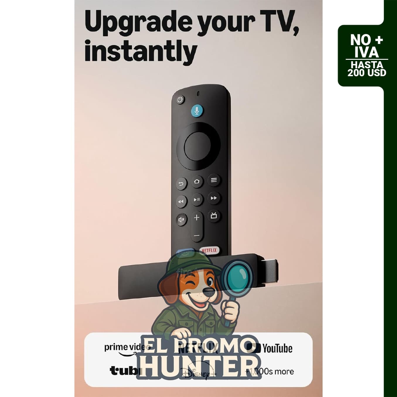 Amazon Fire TV Stick HD 2026, dispositivo de streaming Full HD con control remoto por voz Alexa y Wi-Fi 6.