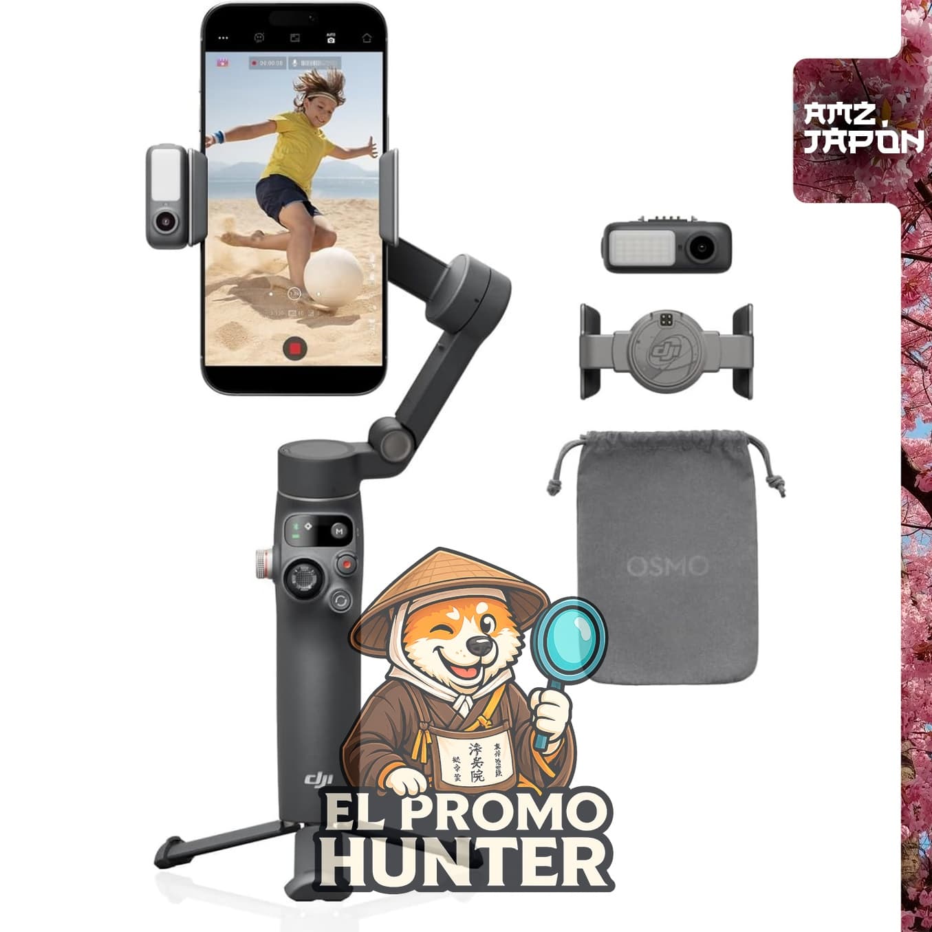 Osmo Mobile 7P Gimbal para smartphones con seguimiento nativo.