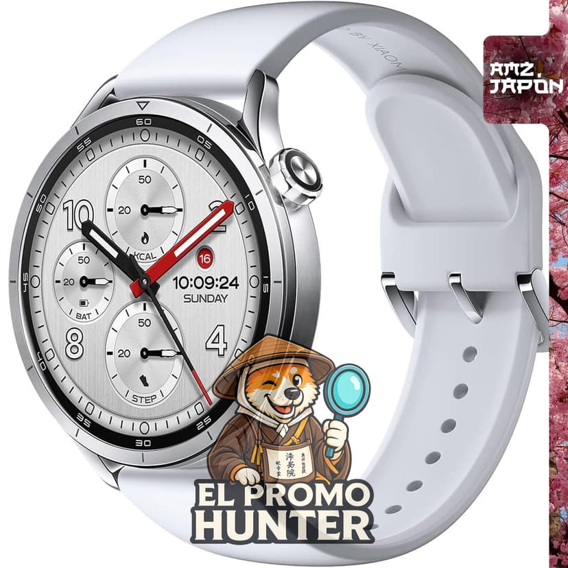Reloj inteligente Xiaomi Watch S5 con pantalla AMOLED de 1.48 pulgadas, 2,500 nits de brillo, GPS integrado y llamadas Bluetooth.