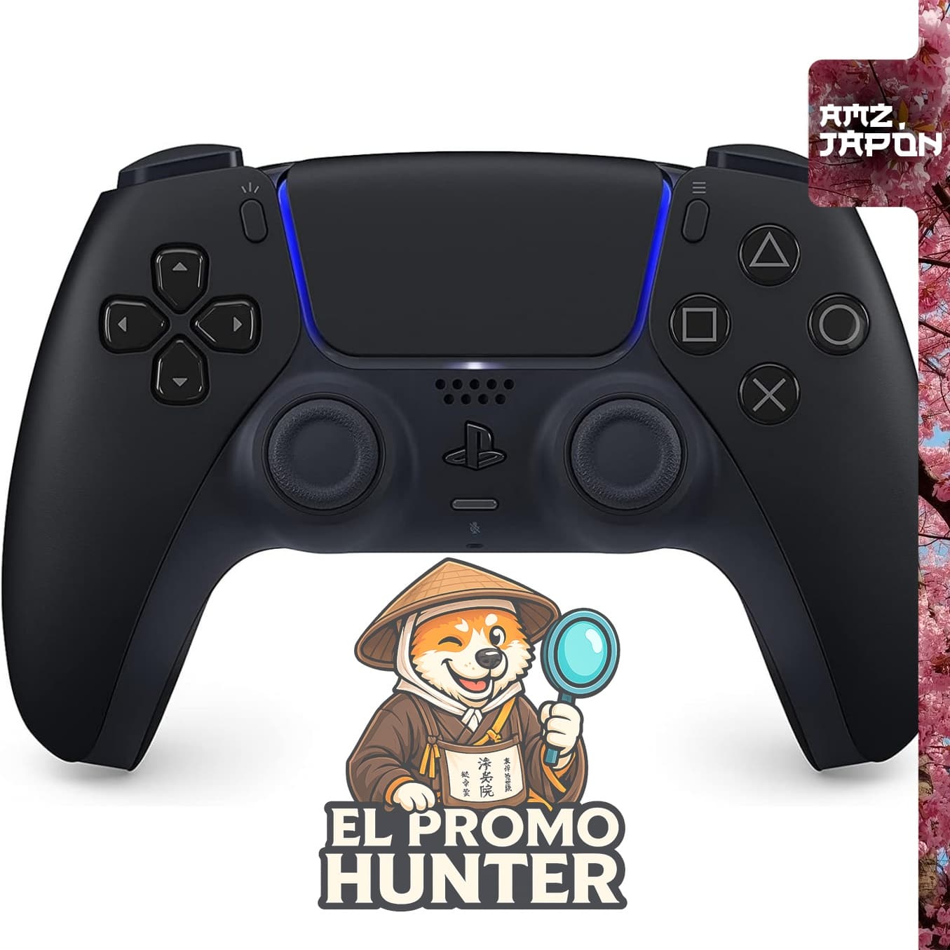 Controlador inalámbrico DualSense Midnight Black (CFI-ZCT2J01) para PlayStation 5.