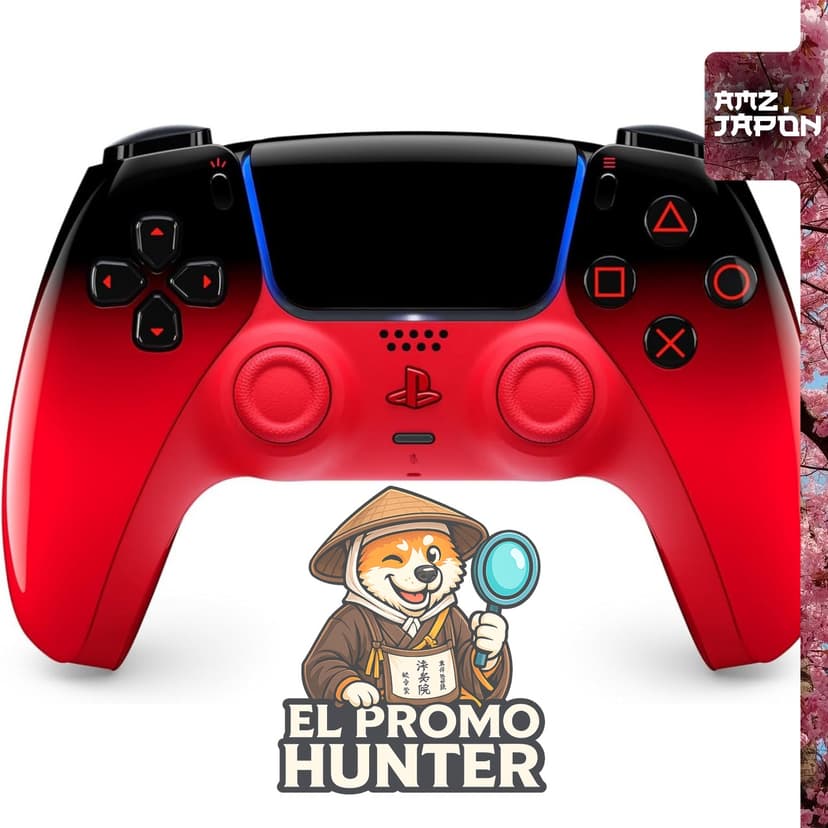 Controlador inalámbrico DualSense en color Techno Red (CFI-ZCT2J13) para PlayStation 5.