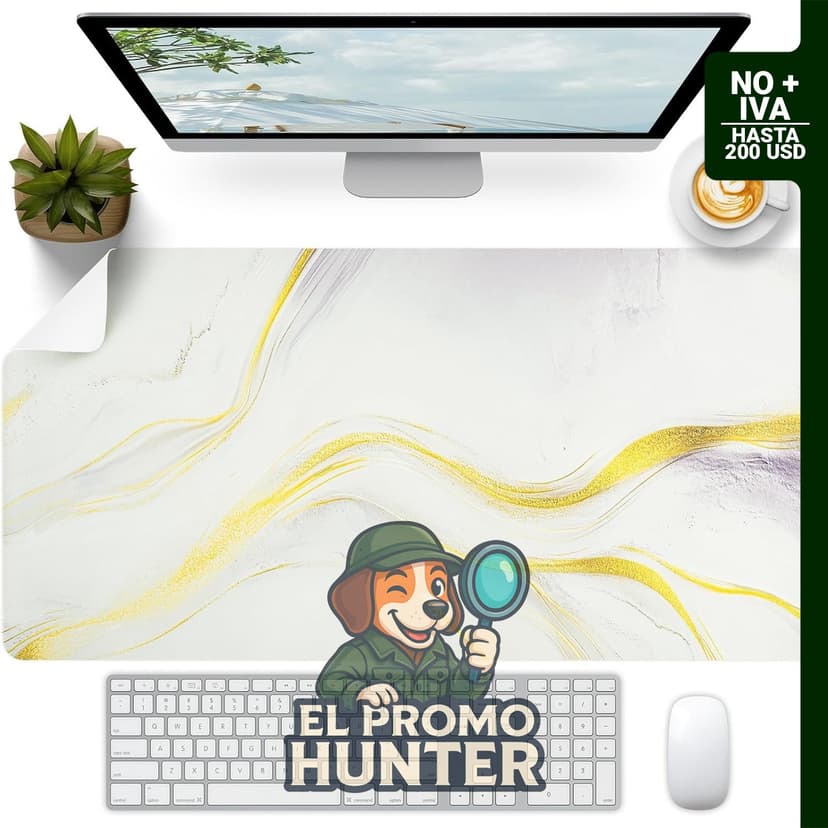 Alfombrilla de escritorio de mármol, impermeable y antideslizante, adecuada para teclado y mouse.