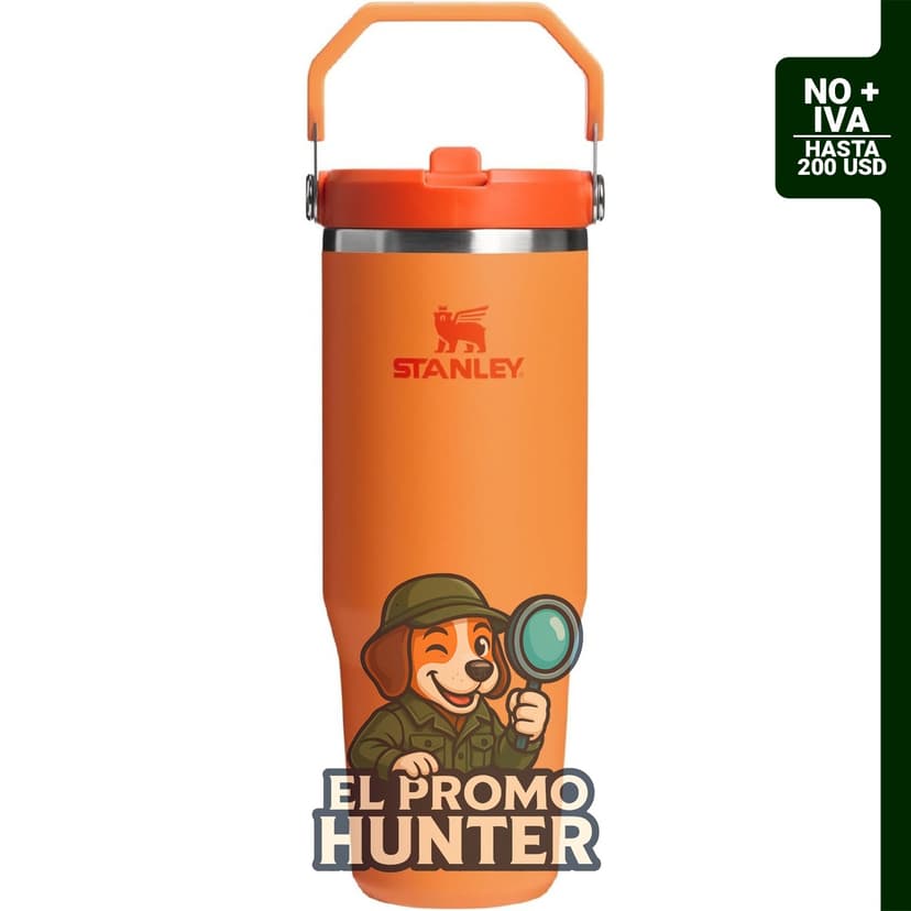STANLEY IceFlow 2.0, vaso de 30 onzas con pajilla abatible y tapa giratoria, acero inoxidable aislado, sin BPA.