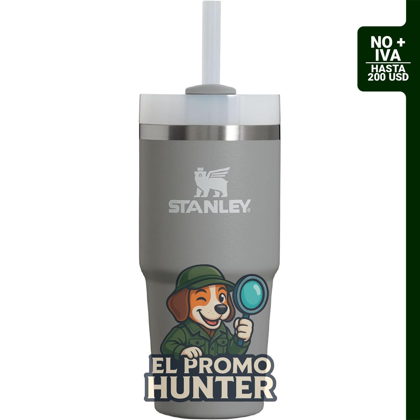 Stanley Quencher H2.0, vaso de acero inoxidable aislado de 414 ml, con tapa de 3 posiciones Flowstate.