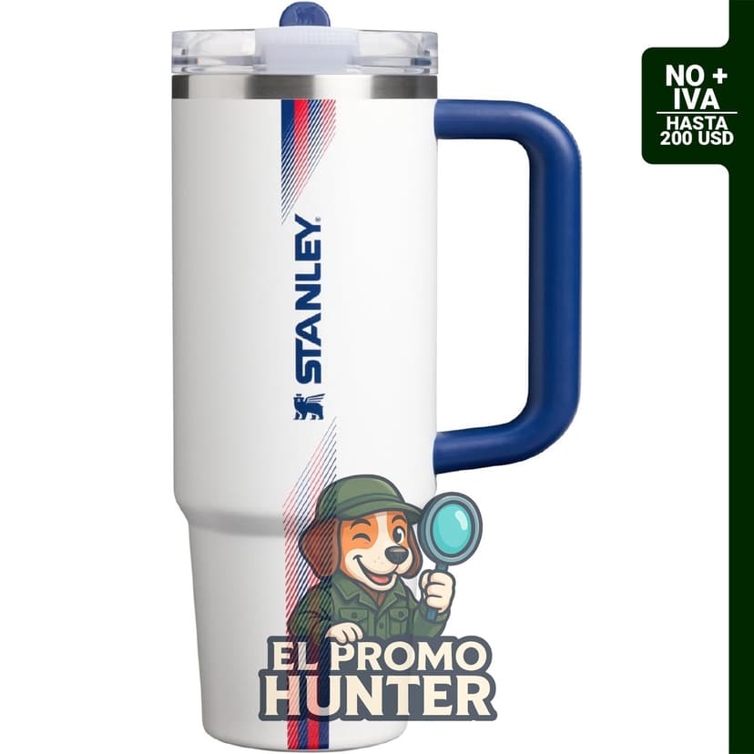 STANLEY Quencher ProTour, vaso de acero inoxidable aislado de 30 oz (887 ml) con tapa a prueba de fugas y popote.