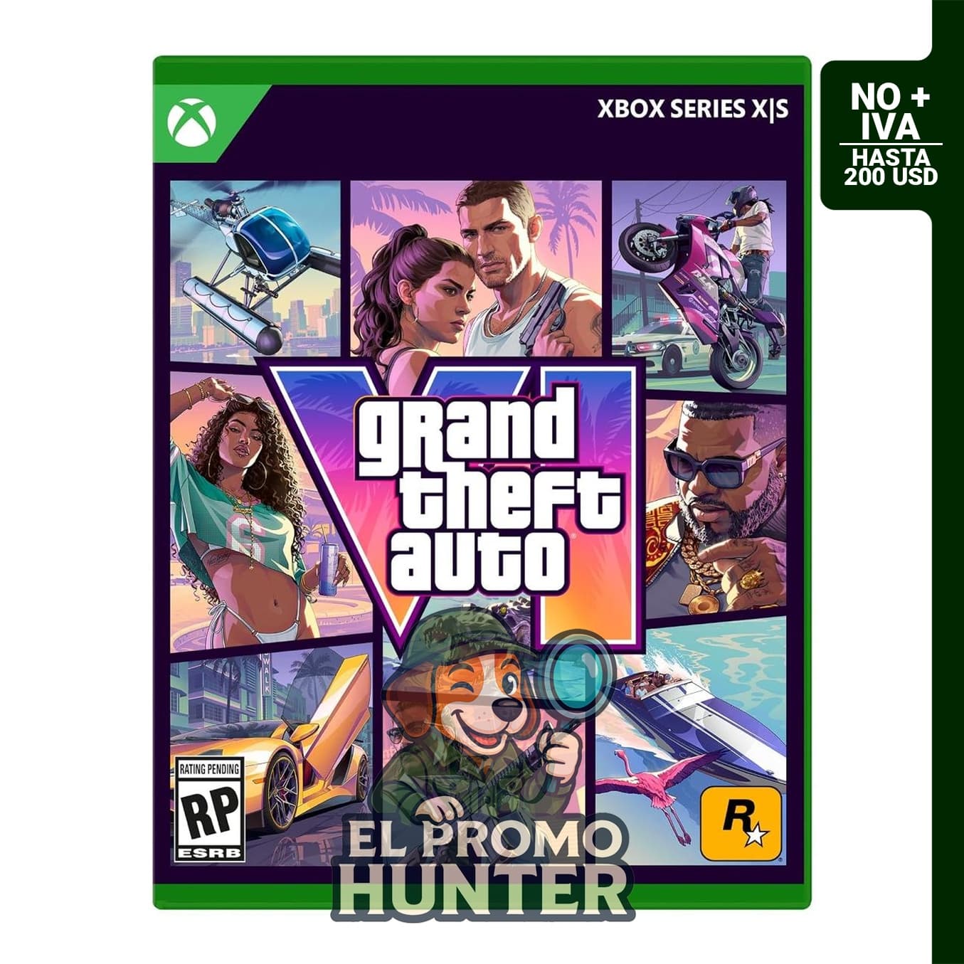 Grand Theft Auto VI para Xbox Series X|S, código en caja, entrega el 12/11/26, jugable el 19/11/26.