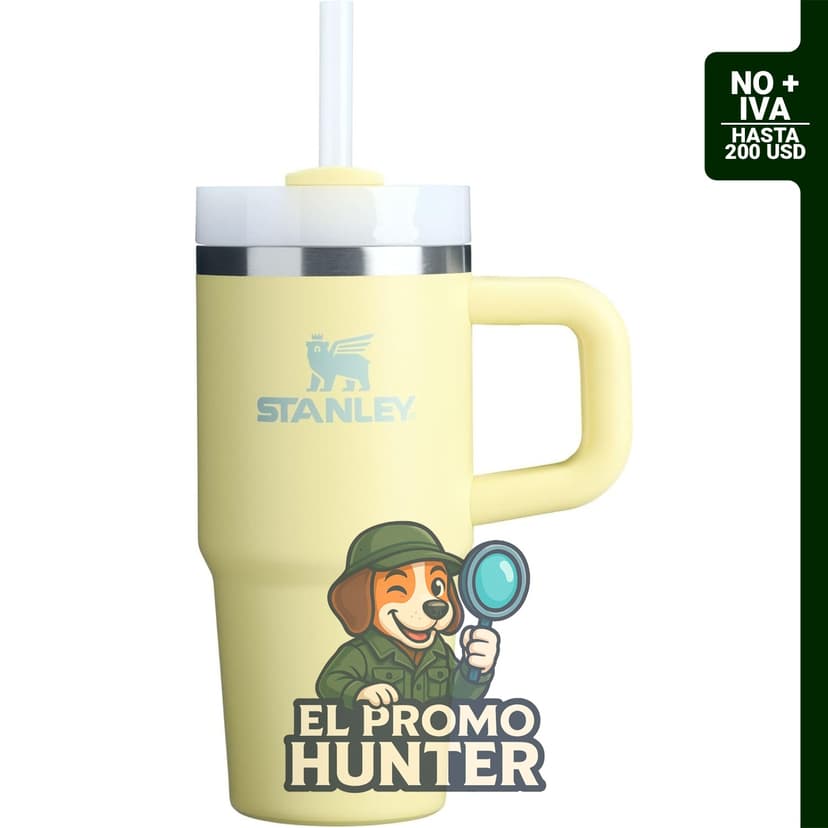 STANLEY Quencher H2.0, vaso de acero inoxidable aislado de 414 ml, con asa y pajilla, tapa Flowstate de 3 posiciones.
