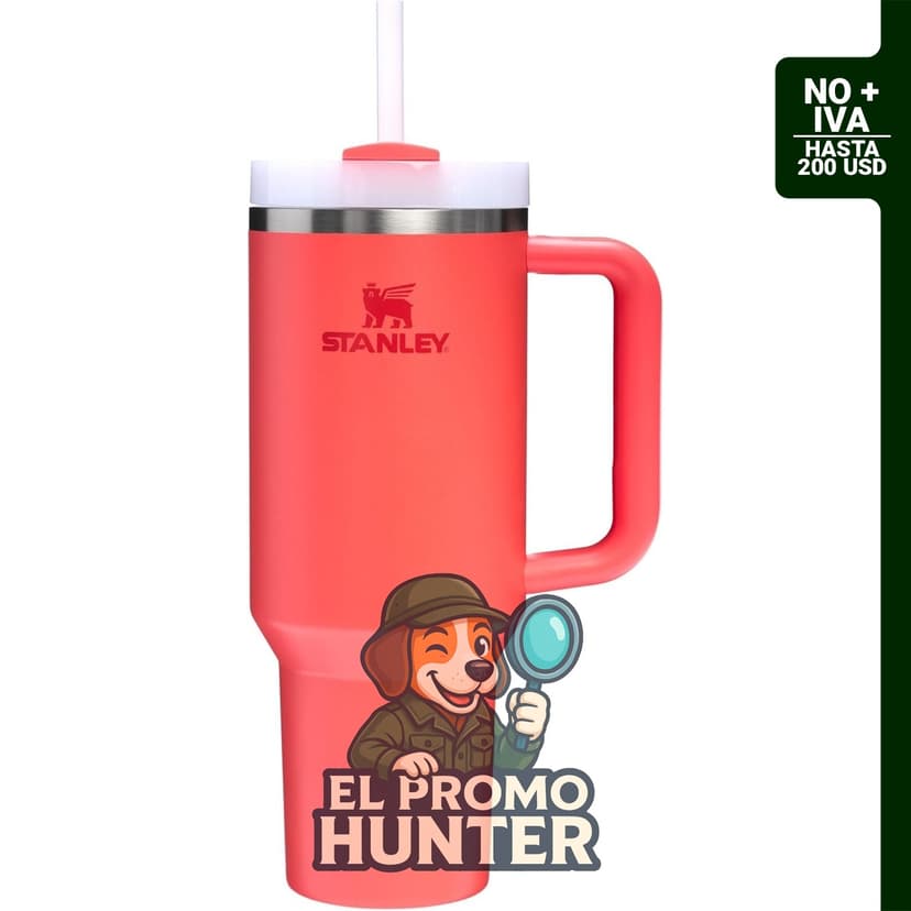 STANLEY Quencher H2.0, vaso de acero inoxidable de 1,18 L con tapa Flowstate de 3 posiciones.