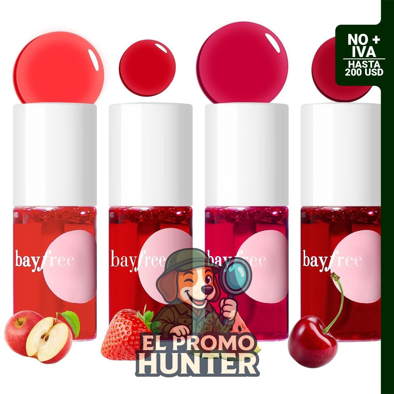 bayfree Juego de tinte para labios, tinte coreano ligero y no pegajoso, colorete líquido resistente al agua.
