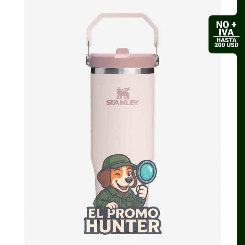 STANLEY IceFlow 2.0 - Vaso de acero inoxidable de 30 onzas con tapa giratoria y pajilla abatible.