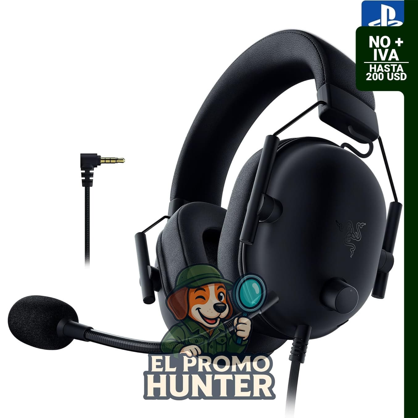 Razer BlackShark V2 X Auriculares con cable para juegos PlayStation