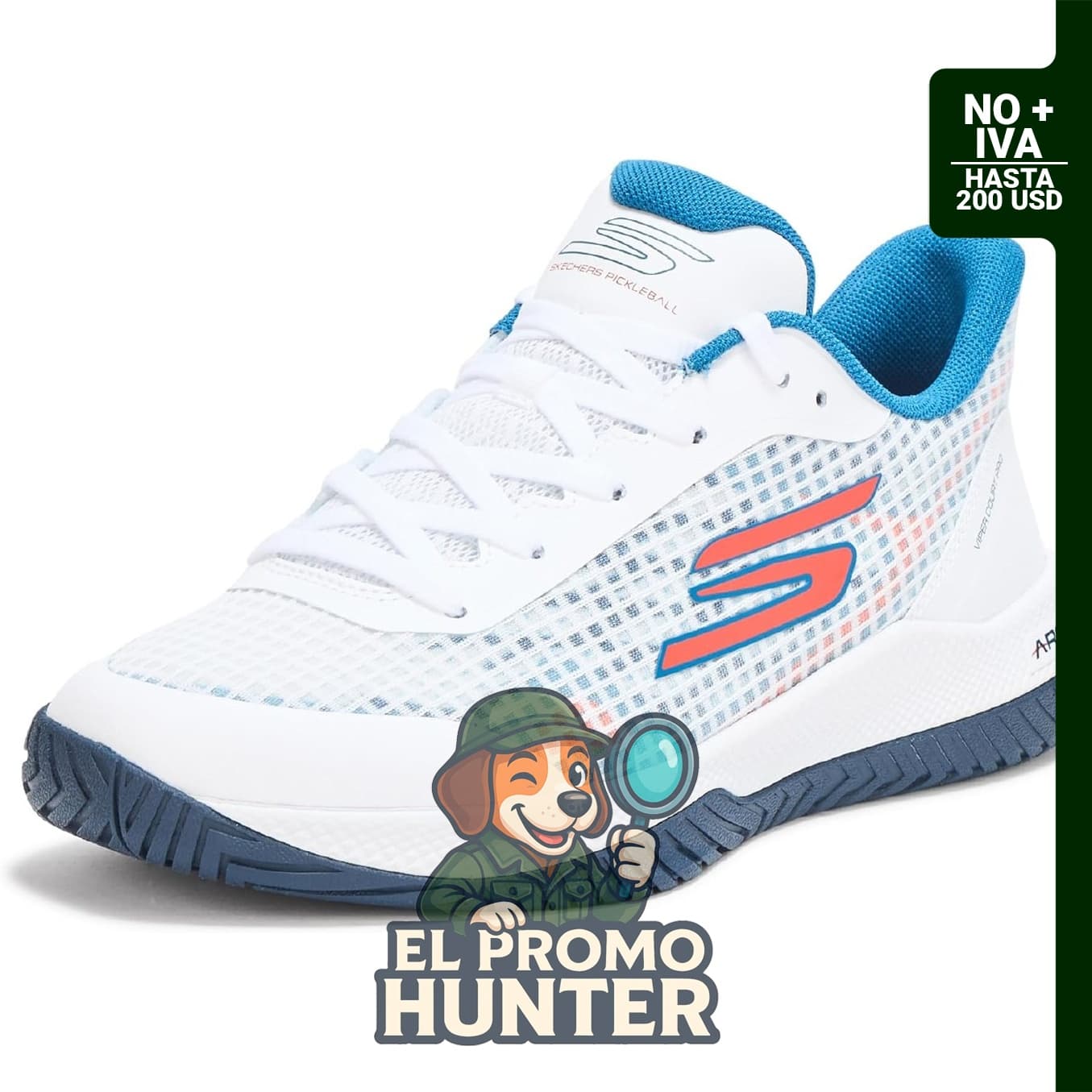 Skechers Men's Viper Court Pro Pickleball Sneaker, calzado diseñado para pickleball.