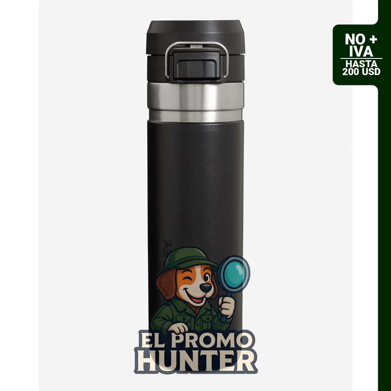 Stanley Quick Flip GO Botella de Agua de 24 oz, acero inoxidable aislado, tapa con botón pulsador, a prueba de fugas.