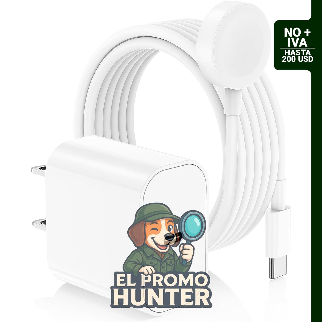 Cargador magnético para Apple Watch, compatible con iWatch Series 11/10/9/Ultra/8/7/SE/SE2/6/5/4/3/2, incluye cable USB C de 6 pies.