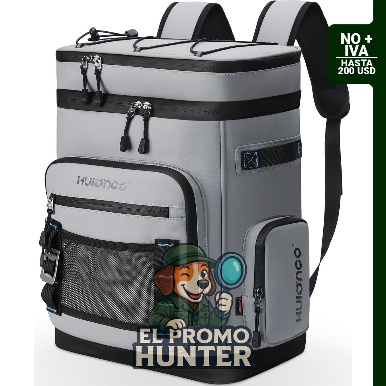 Mochila enfriadora Hulongo de 30L, impermeable y a prueba de fugas, adecuada para actividades al aire libre.