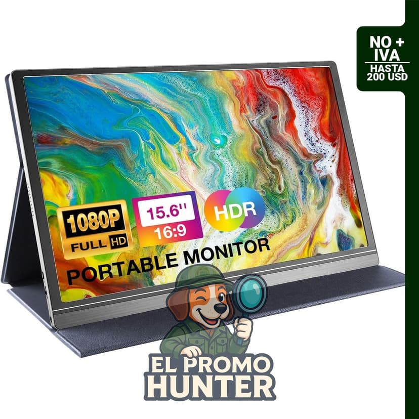 KYY Monitor portátil de 15.6" (39.6 cm) 1080P, extensor de computadora.
