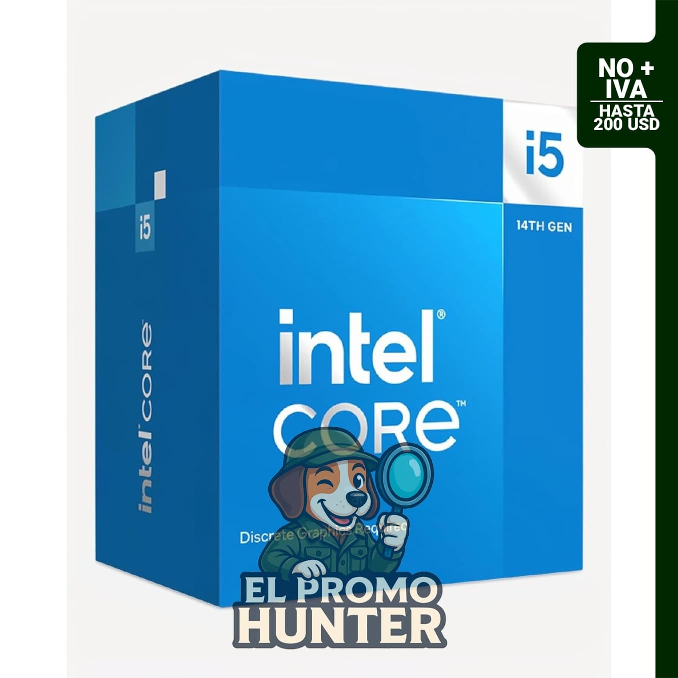 Intel Core i5-14400F Procesador de escritorio con 10 núcleos (6 núcleos P + 4 núcleos E) y velocidad de hasta 4.7 GHz.