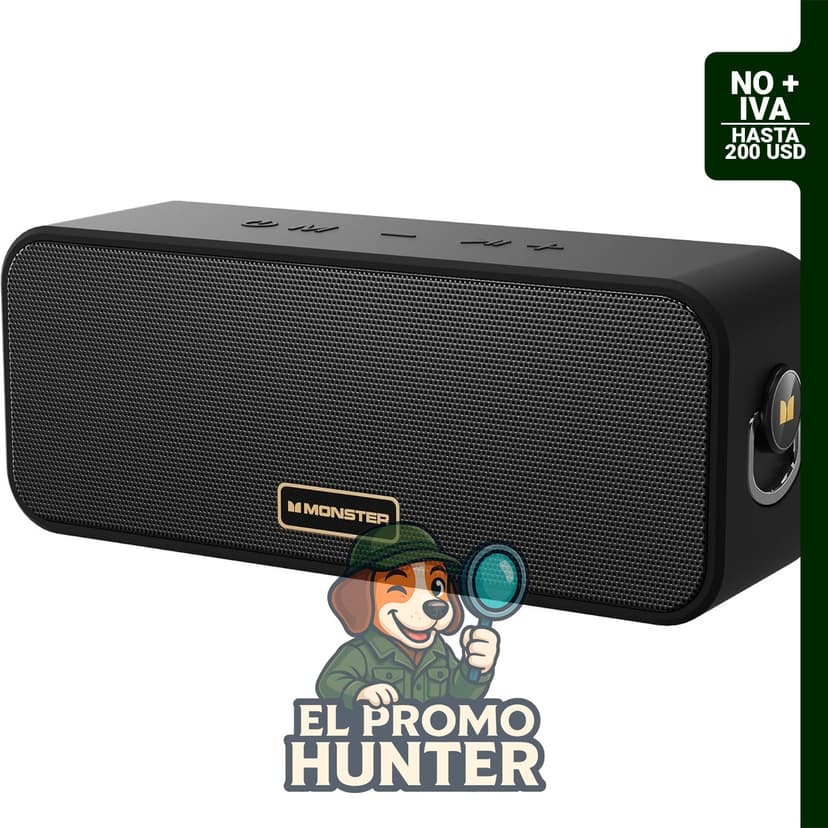Monster Altavoz Bluetooth S180, altavoz inalámbrico de 40 W con Bluetooth 6.0 y soporte AUX y TF.