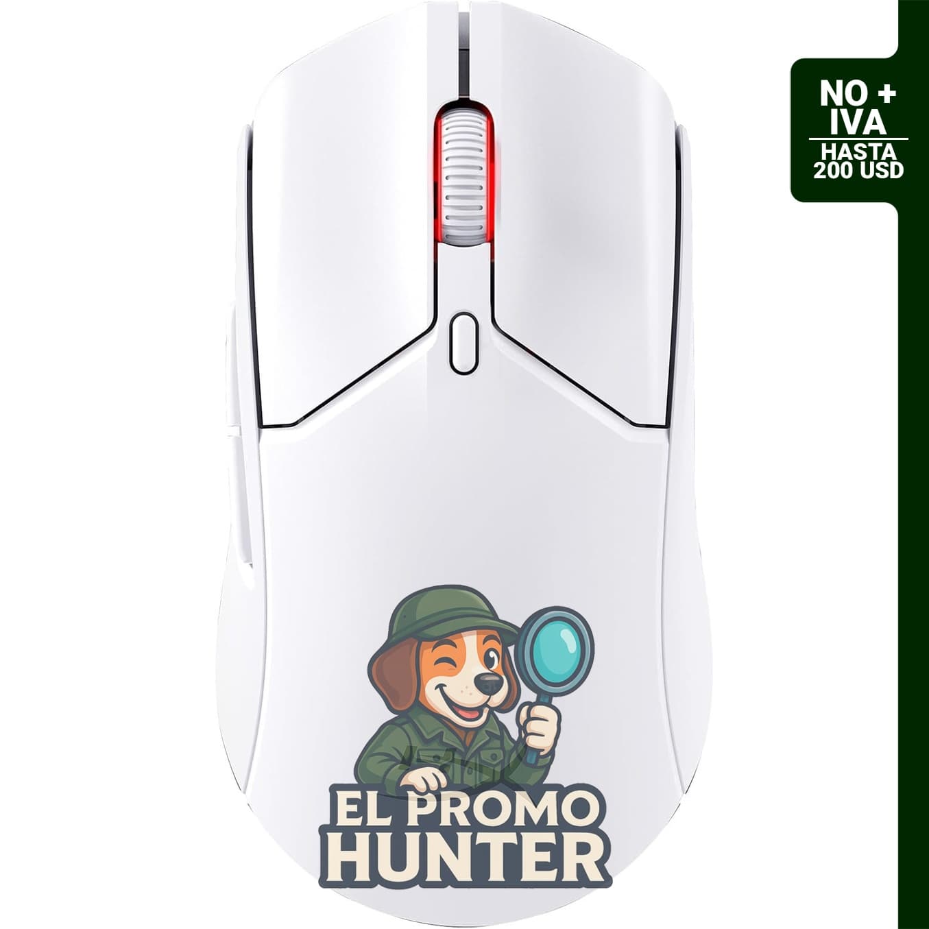 HyperX Pulsefire Haste 2, mouse inalámbrico para juegos, 61 g, conectividad inalámbrica dual, sensor de precisión.